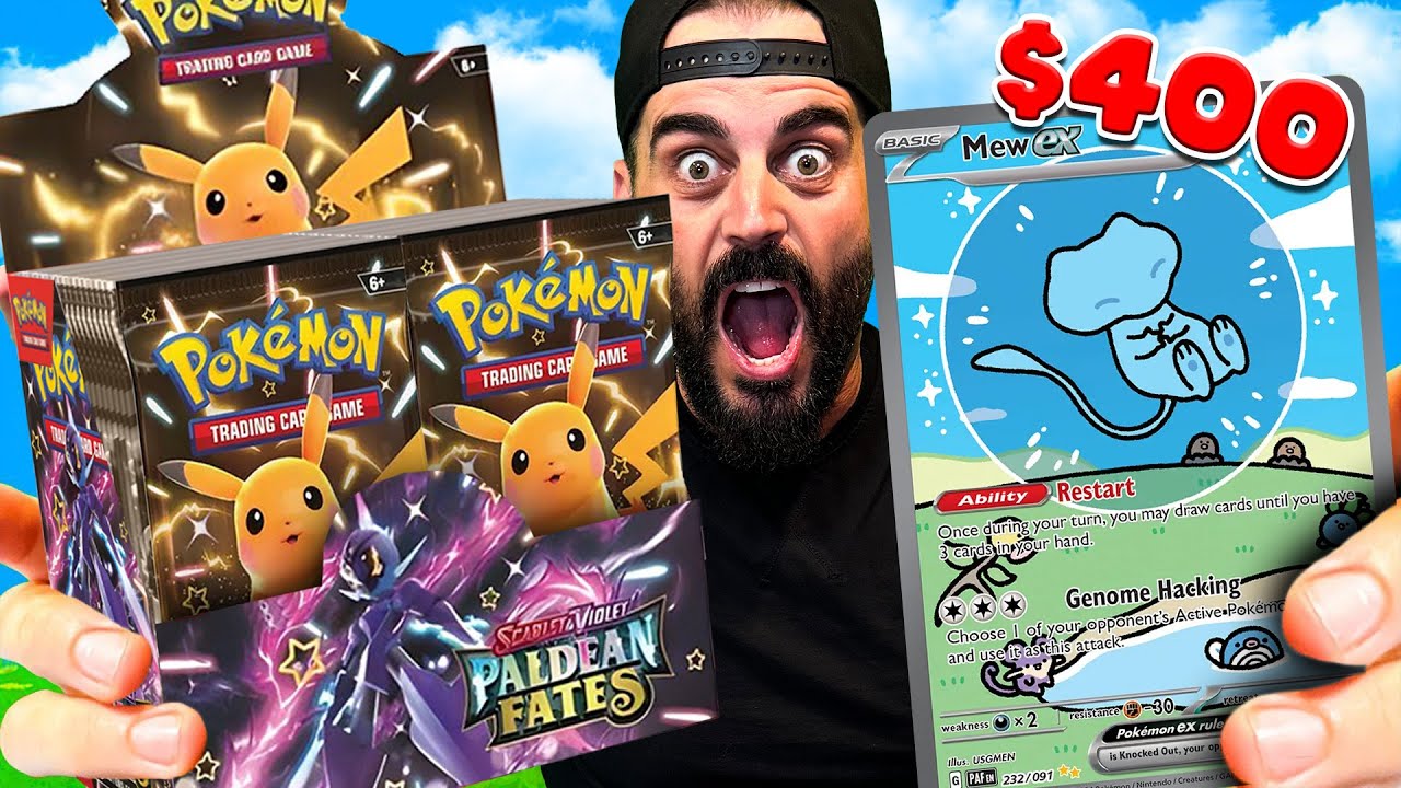 I PULLED HOW MANY SIR's?! Opening a Paldean Fates Pokemon Card Booster Box