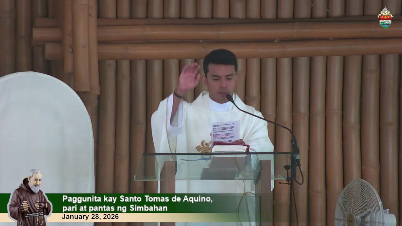 Jan 28, 2026 | 10 a.m.- Paggunita kay Santo Tomas de Aquino, pari at pantas ng Simbahan