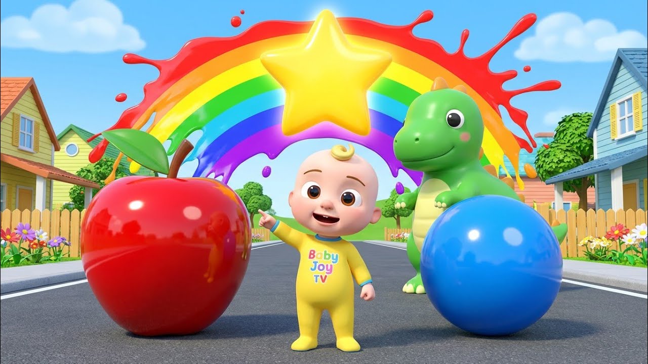 Baby Joy Learns Colors 🎨 | Fun Color Song for Kids | 3D Nursery Rhymes