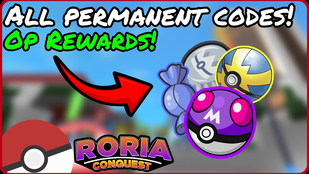 All Permanent Codes In Roria Conquest | Pok&eacute;mon | Roblox | Roria Conquest