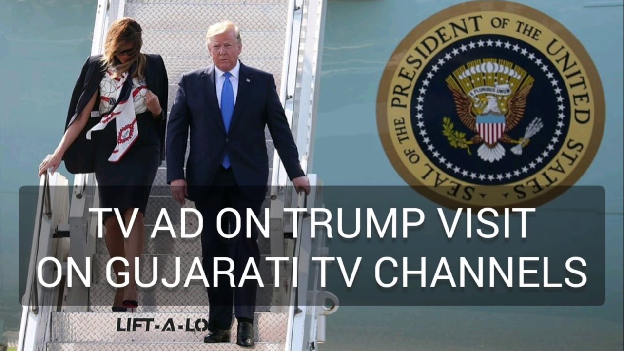 Donald Trump Gujarat visit: Gujarati TV ad, hoardings across Ahmedabad and wall paintings