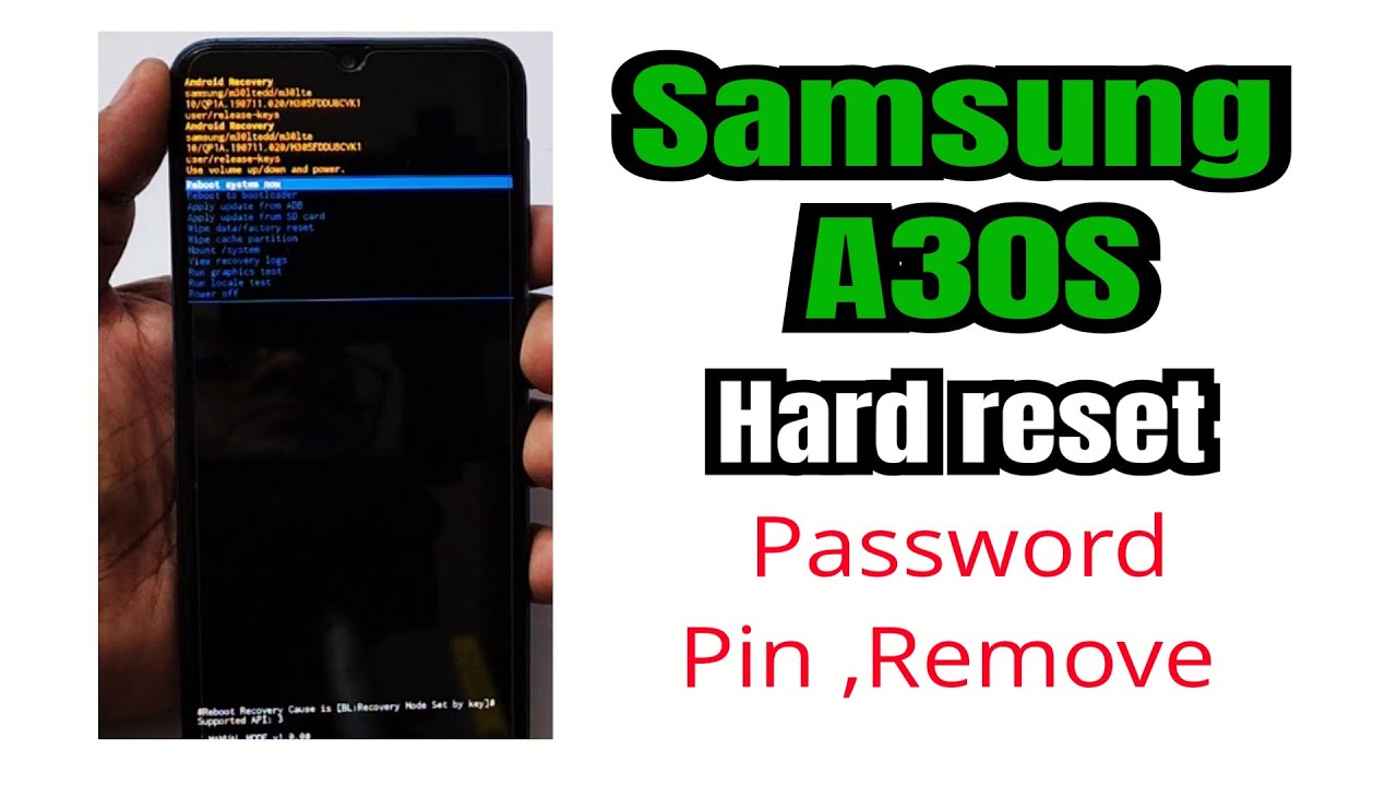 Samsung Galaxy A30S Hard Reset // Hou To Factory Reset Samsung A30S 