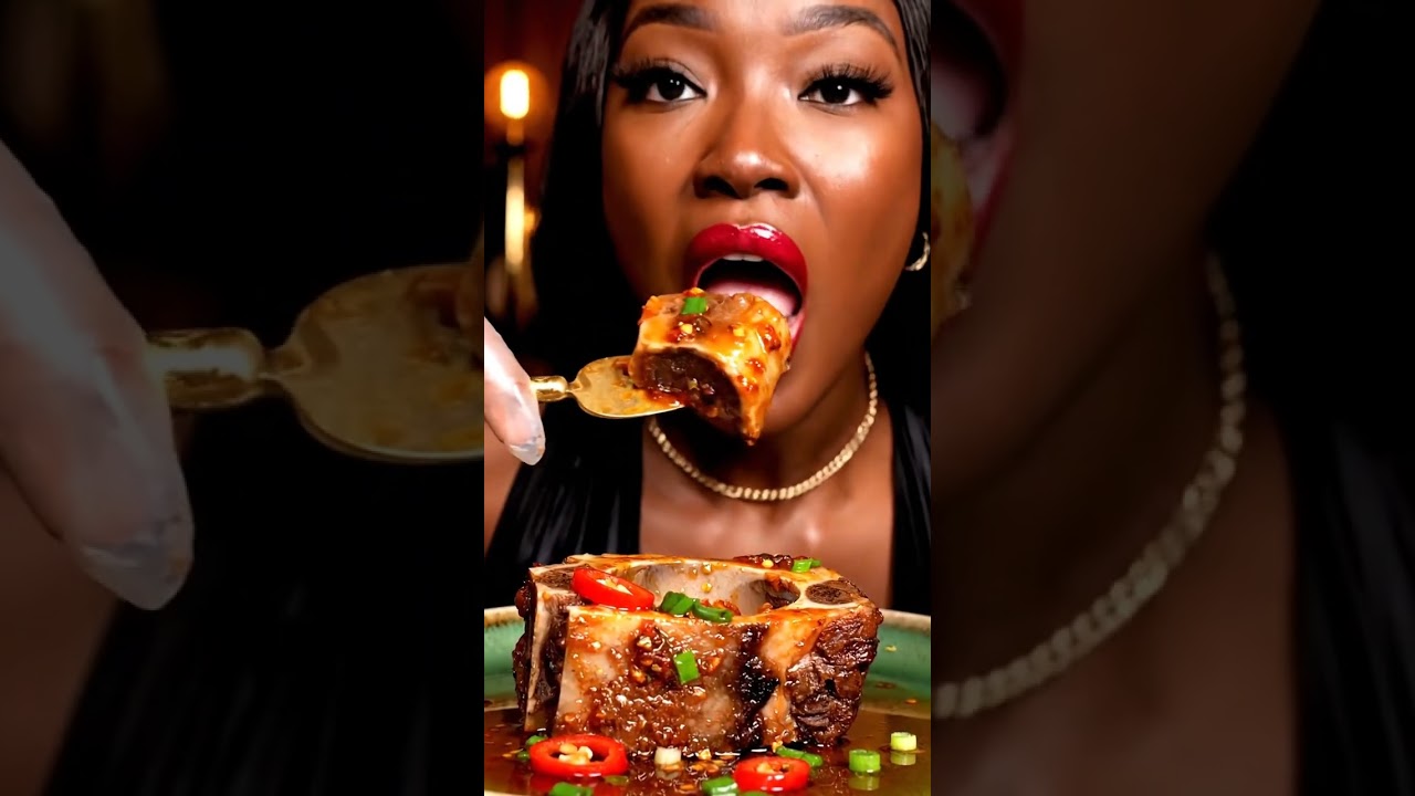 The crack, the steam, the oil drip… pure bone marrow ASMR 🤤🍖 | Chinese ASMR Food | BoneLux Eats