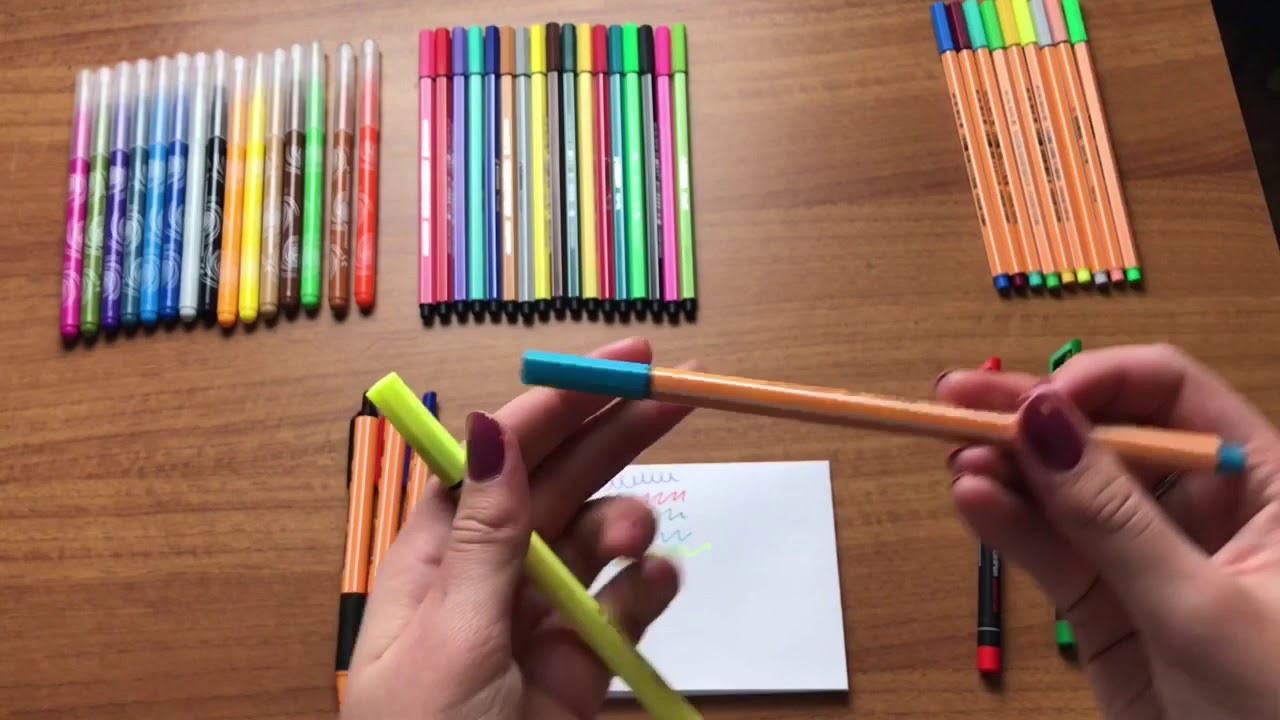 Video recensione pennarelli Stabilo...anche penne e indelebili!