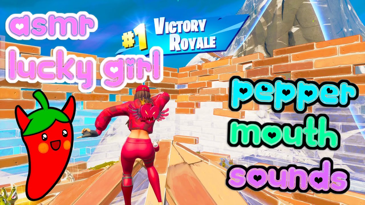 ASMR Fortnite Relaxing Pepper Mouth Sounds 🌶️ Whispering Repetitive Trigger Words 🍀💤