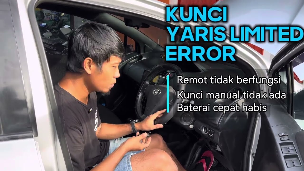 Solusi Remot mobil Yaris Limited error, kunci mobil Yaris Limited rusak, bikin kunci Remot Yaris