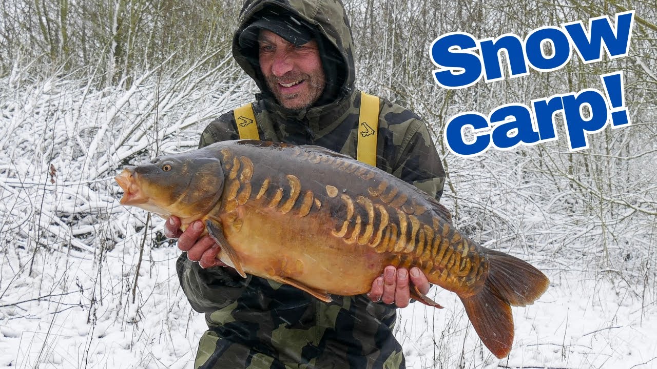 CARP FISHING in the snow!