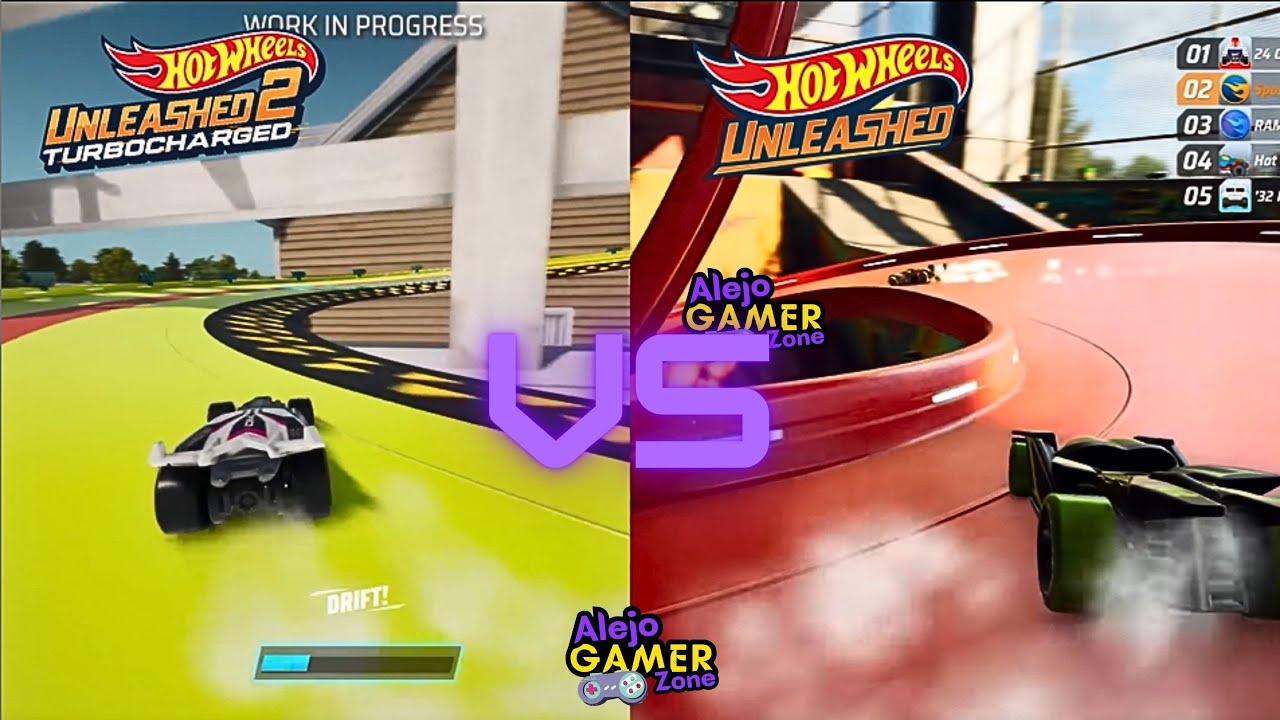 Hot Wheels Unleashed vs Hot Wheels Unleashed 2 Turbocharged GAMEPLAY