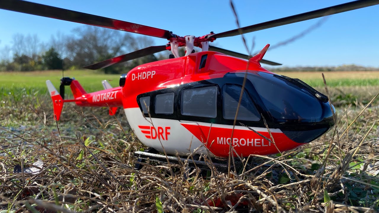 MicroHeli Scale EC-145 Fuselage For The OMP M2 Maiden Flight