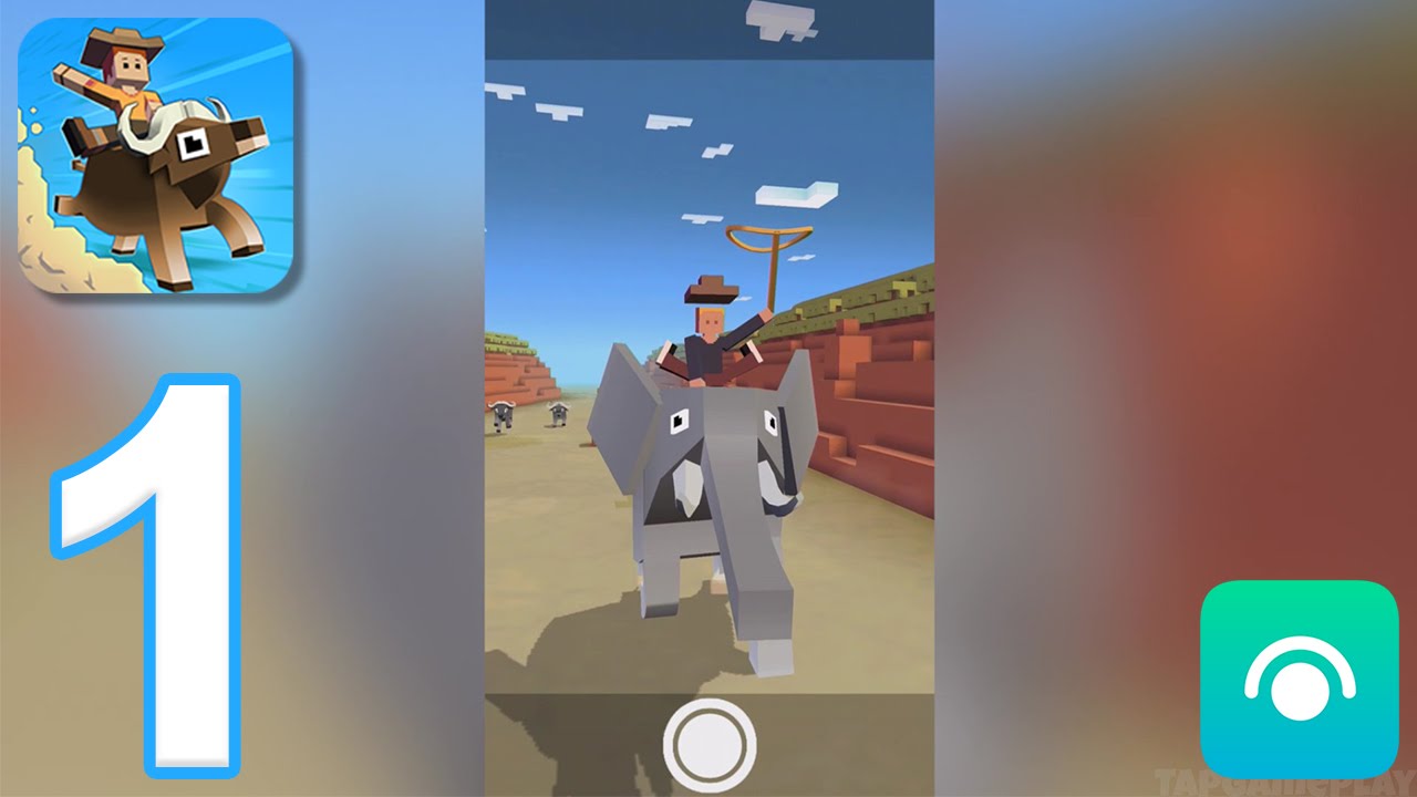 Rodeo Stampede - Gameplay Walkthrough Part 1 - Savannah (iOS, Android)