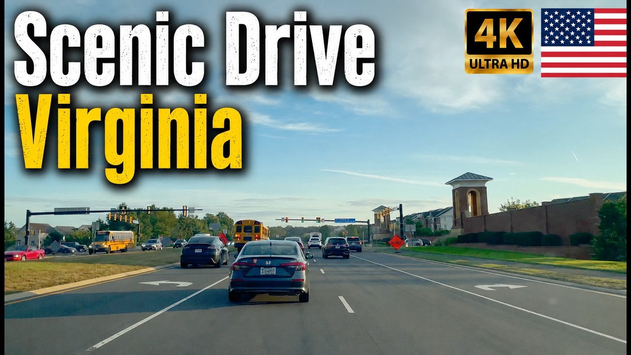Driving Through Ashburn, Virginia in 4K | Scenic Drive 2025 🇺🇸