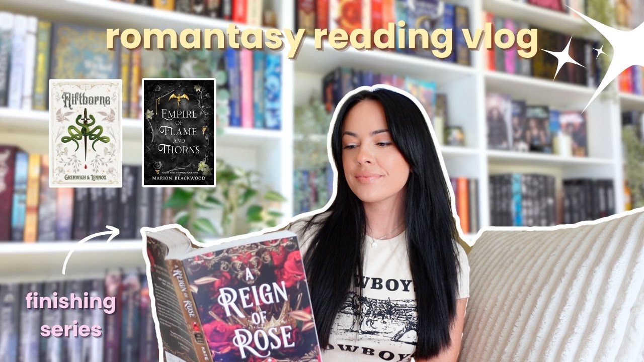 reading kindle unlimited fantasy romance and finishing series 📖 ROMANTASY READING VLOG