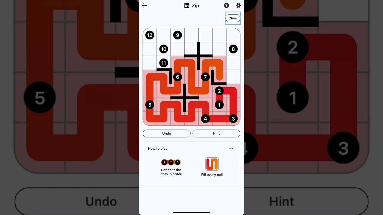 LinkedIn Zip Game #220 Answer #connectthedots #games #puzzle #linkedin #zipgame