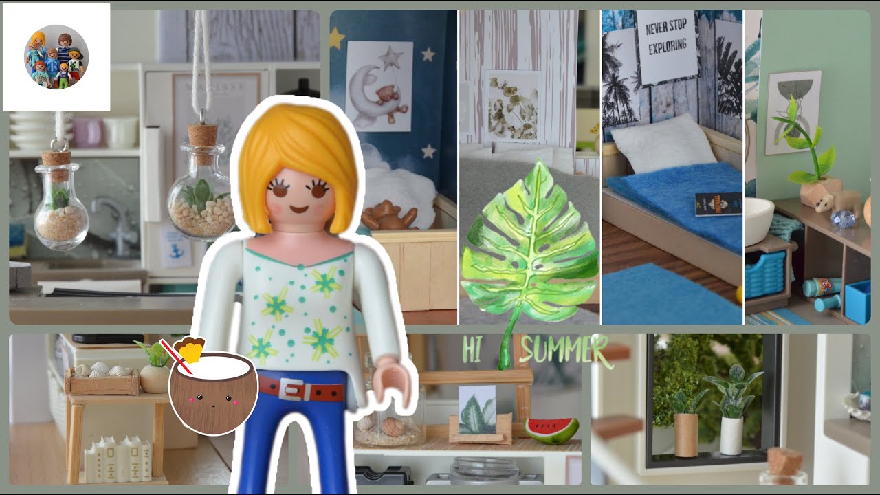 Sommer im Wohnhaus 🥥☀🌿// & 4 neue Zimmer// Pimp my Playmobil Film deutsch
