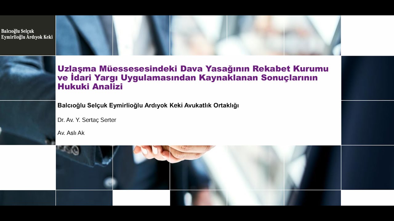 Dr. Sertaç Serter, Av. Aslı Ak: Uzlaşmadaki Dava Yasağı Sonuçlarının Analizi