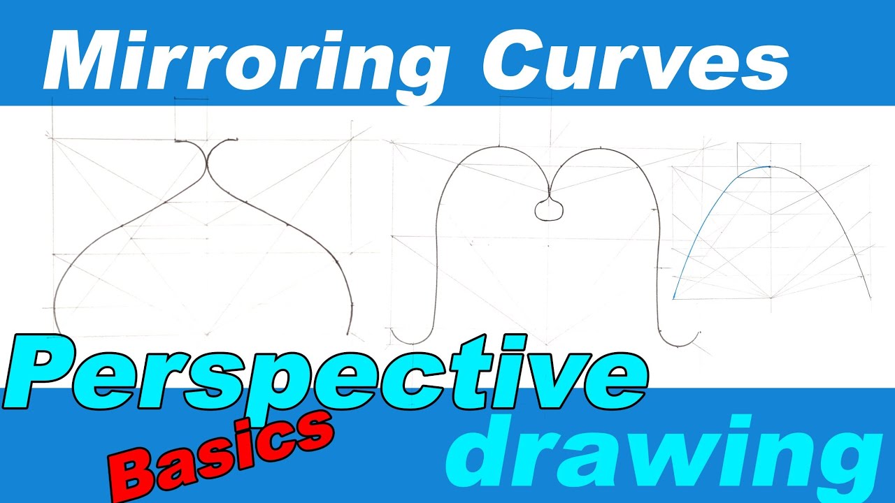 How to Mirror Curves in 2D plane I Perspective drawing Tutorials I How to draw