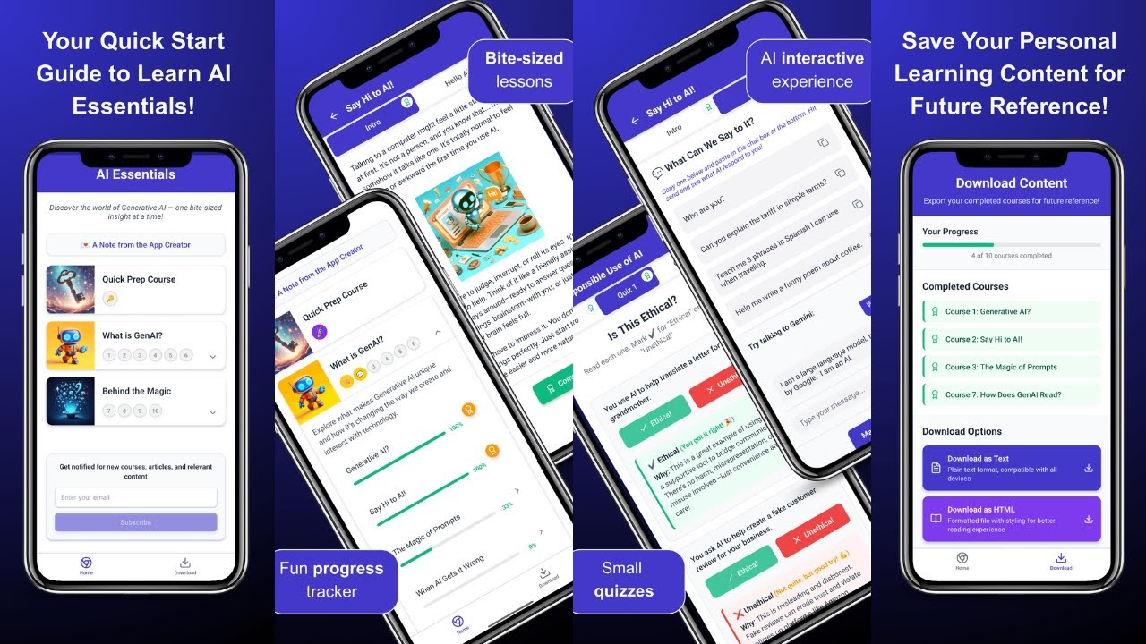AI Essentials App Demo: Understand AI Quickly, Safely, and Confidently