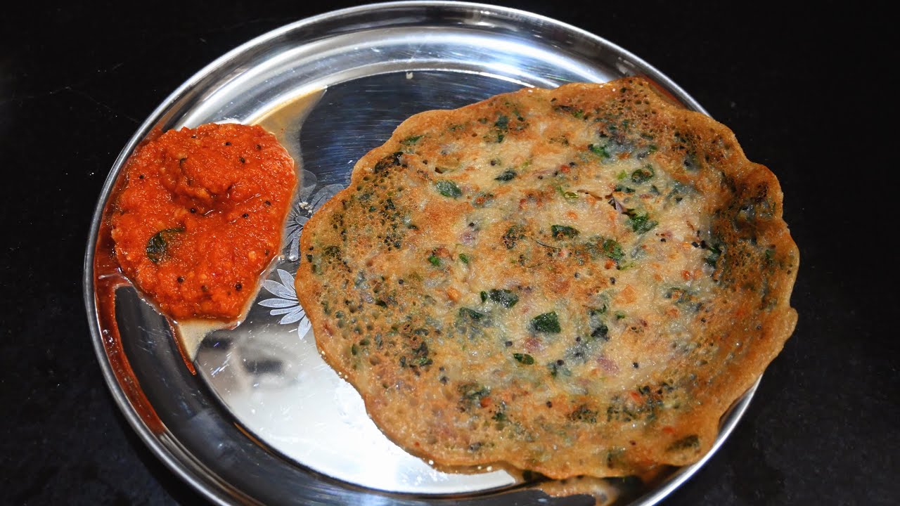 நோய் எதிர்ப்பு சக்தி உள்ள முருங்கைக்கீரை கோதுமை தோசையும், காரசட்னியும் | Drumstick Leaf Wheat Dosa.