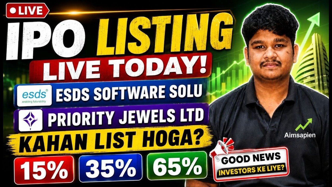 ESDS Software Solutions IPO & Priority Jewellery ltd IPO | Listing live | Aimsapien