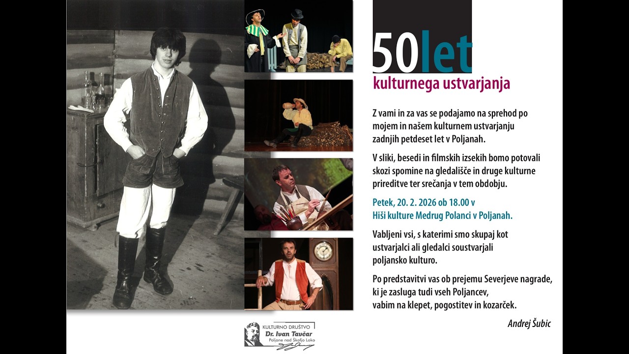 Andrej Šubic: 50 let kulturnega ustvarjanja