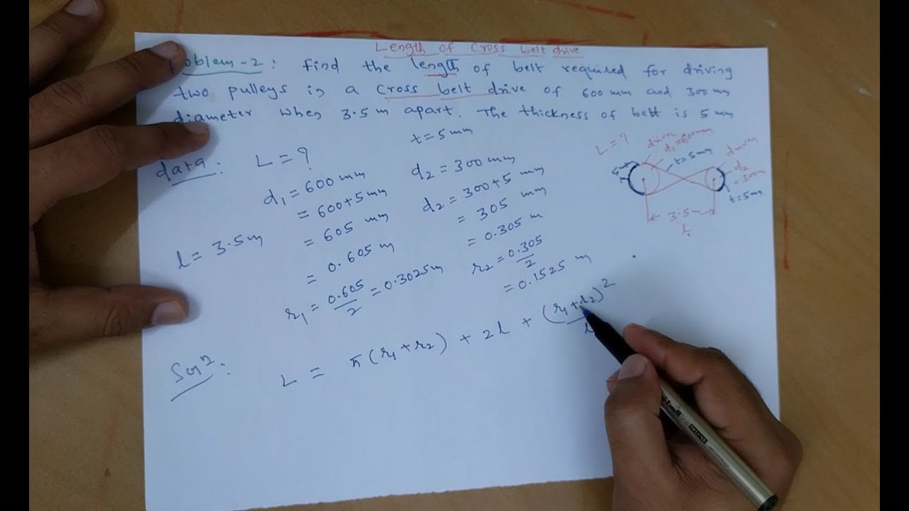 Belt Drive| Problem 02 |Engineering Mechanics| DOM | KOM |TOM | VTU | GATE| AMIE