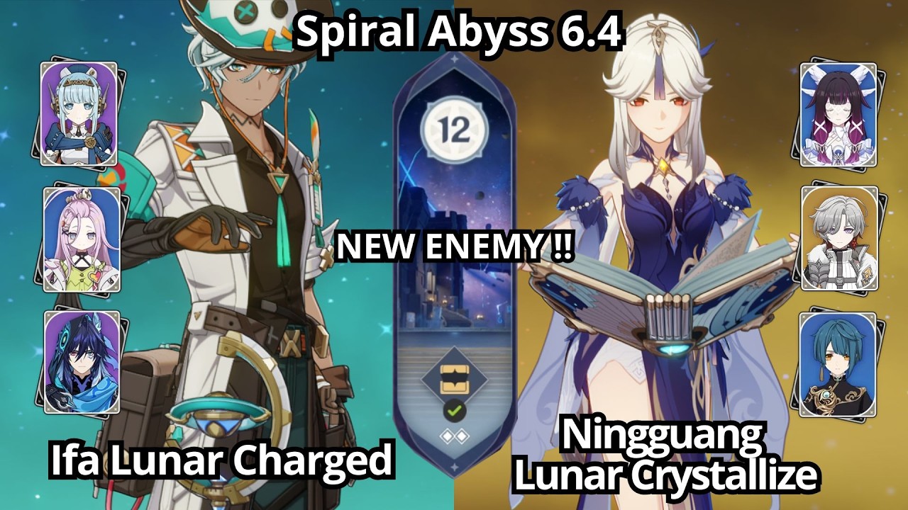 NEW !! C0 Ifa ineffa & C6 Ningguang Lunar Crystallize - Spiral Abyss Floor 12 Genshin Impact 6.4
