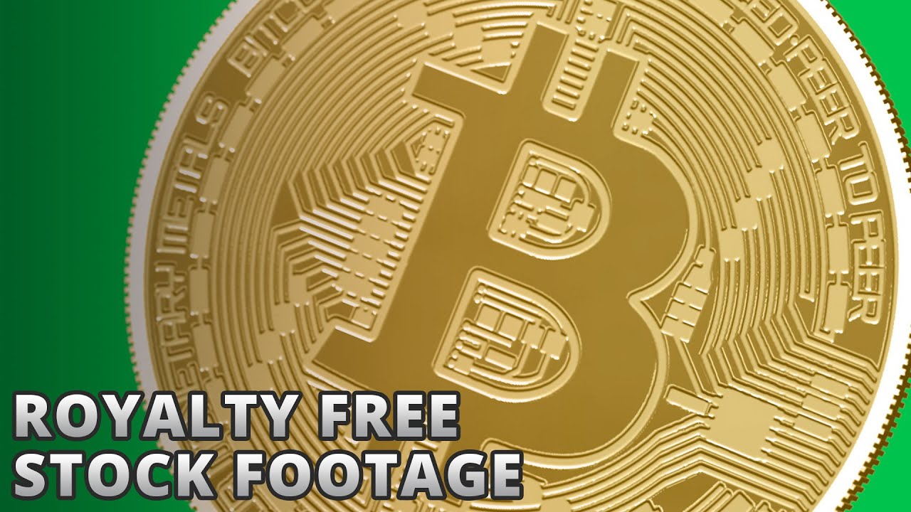 Bitcoin Royalty Free Stock Footage - Motion Graphics - Green Screen - HD