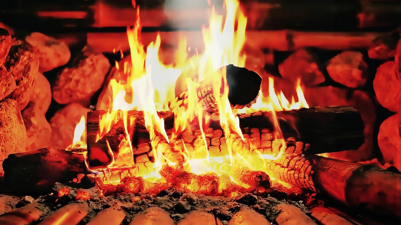 🔥 Fireplace UHD! Deep Relaxation Fire Sounds | Cozy Fireplace