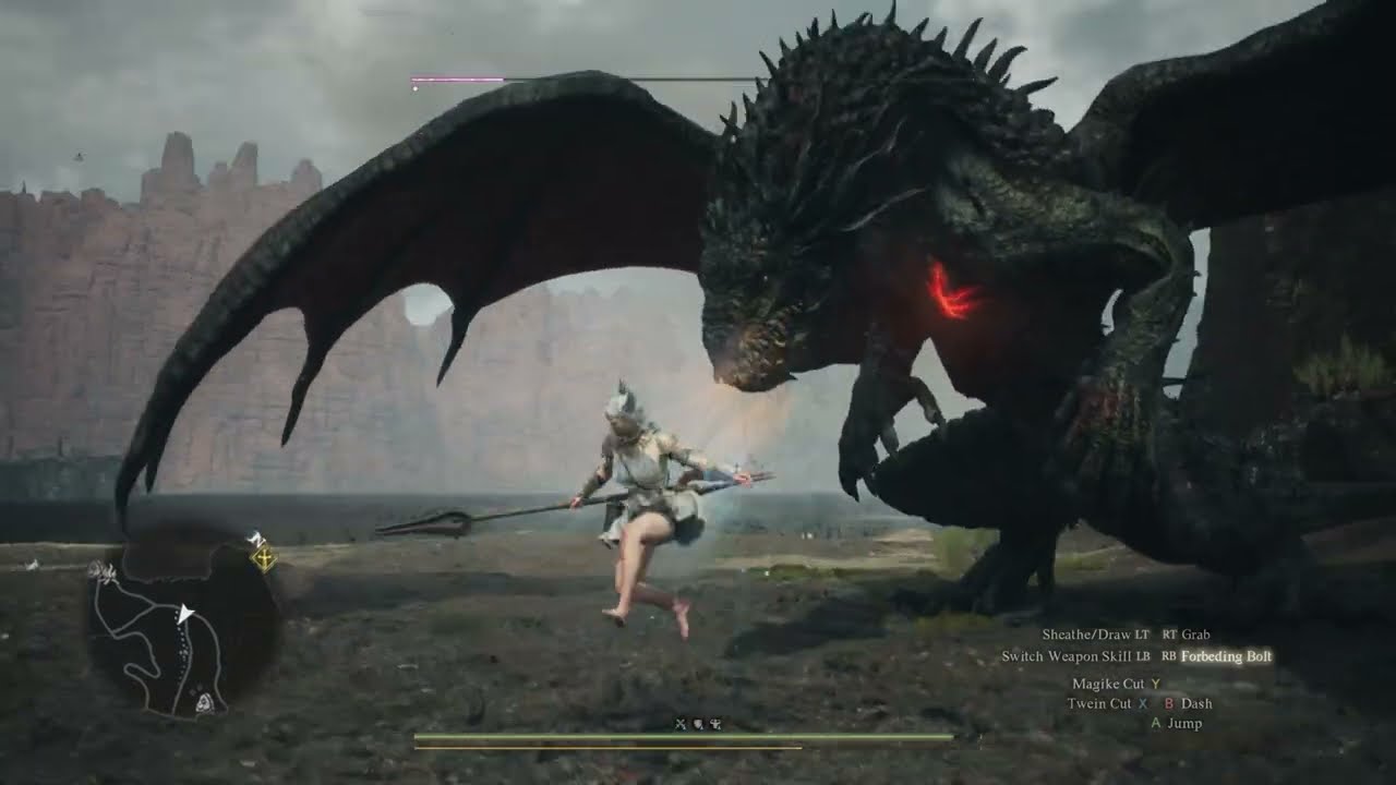 Solo Mystic Spearhand vs Drake | No Damage - Dragons Dogma 2