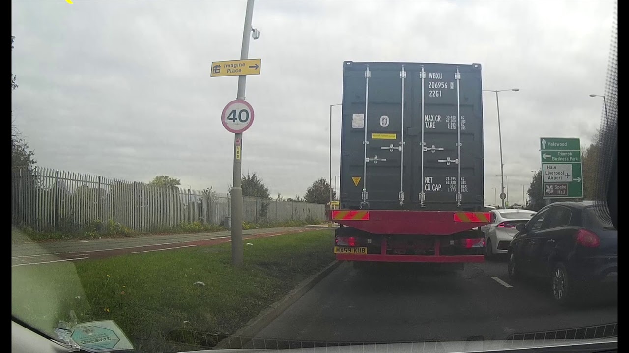 Speke Driving test route just before 2nd lockdown