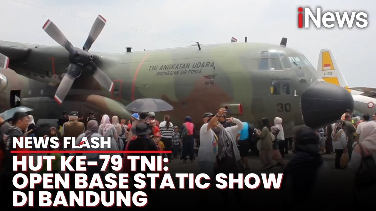 Meriahkan HUT Ke-79 TNI, Ribuan Warga Padati Open Base Static Show Lanud Husein