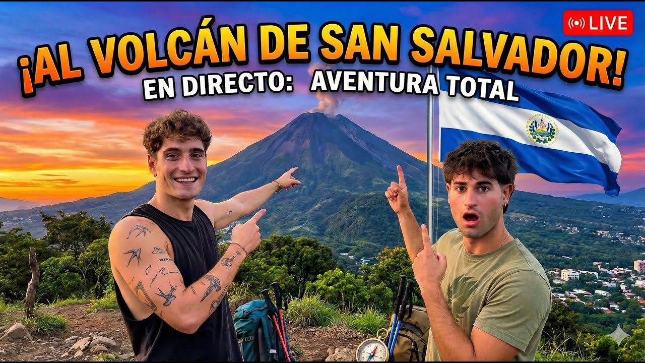 🔴 ¡ESTAMOS EN EL VOLCÁN! Españoles explorando el VOLCÁN de San Salvador 🇸🇻🌋