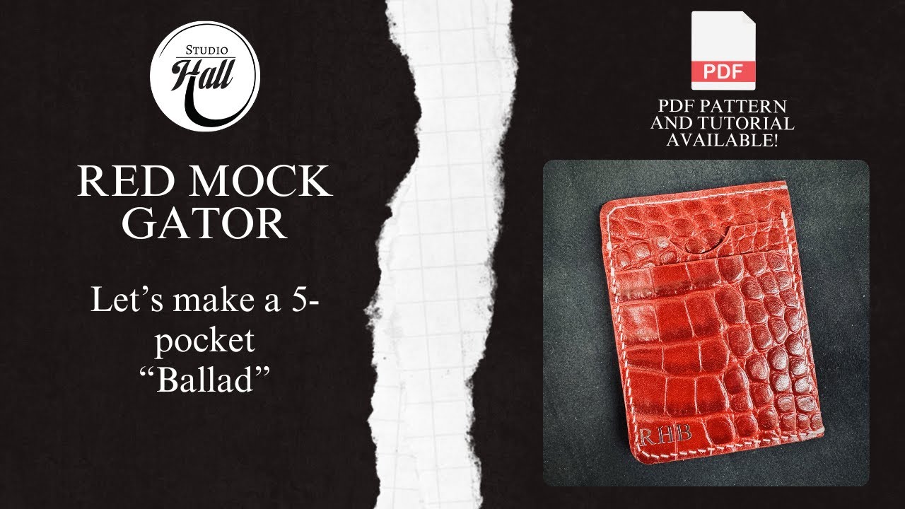 Making a Custom Gator-Print Ballad Cardholder