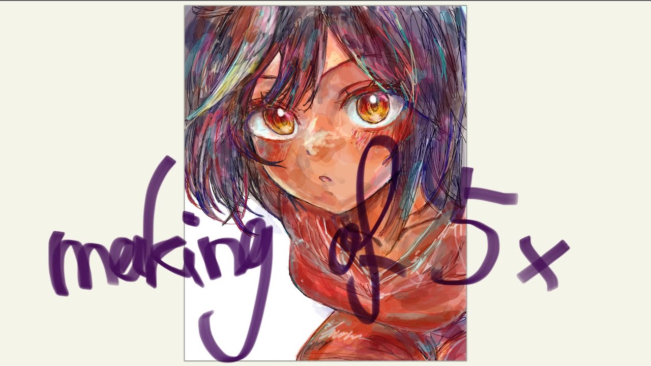 イラストメイキングmaking of 5x