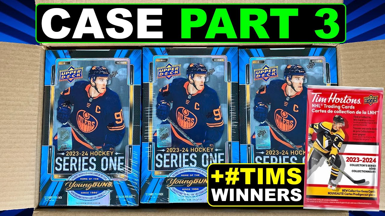 OUTBURST BREAKTHROUGH! - 2023-24 Upper Deck Series 1 Hockey Hobby Case Break Part 3 - #Tims Winners