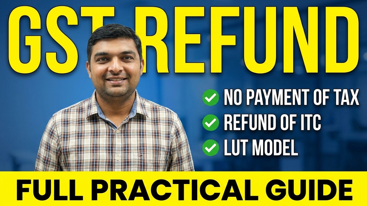 GST REFUND LIVE ONLINE FOR EXPORT OF GOODS WITHOUT PAYMENT OF TAX UNDER LUT  OR BOND - REFUND OF ITC