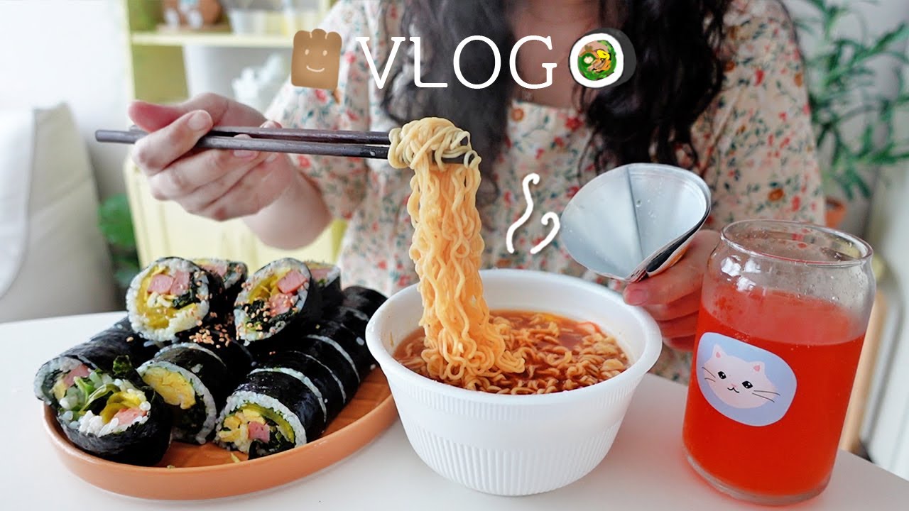 Неделя хлебной зависимости 🥯 Приготовление фокаччи без замеса, блюда из спама и поездка в Пусан 🍜