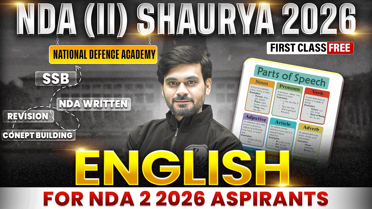 NDA English ✅ NDA (II) Shaurya 2026 🎯 for NDA 2 2026 | NDA English Preparation | Defence Wallah