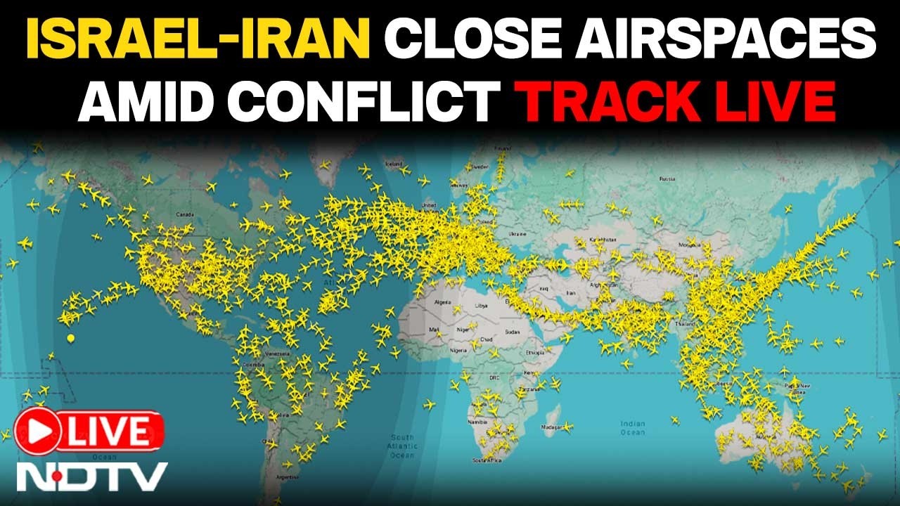 Israel Iran Flight Radar LIVE | Iran Airspace Closed | Israel Iran Flight Tracker LIVE | Iran War