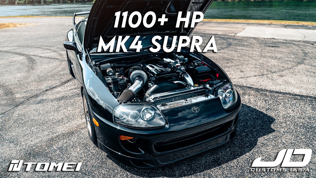 CRAZY 1100+ Horsepower MK4 Supra - Tomei Exhaust Install and Sounds
