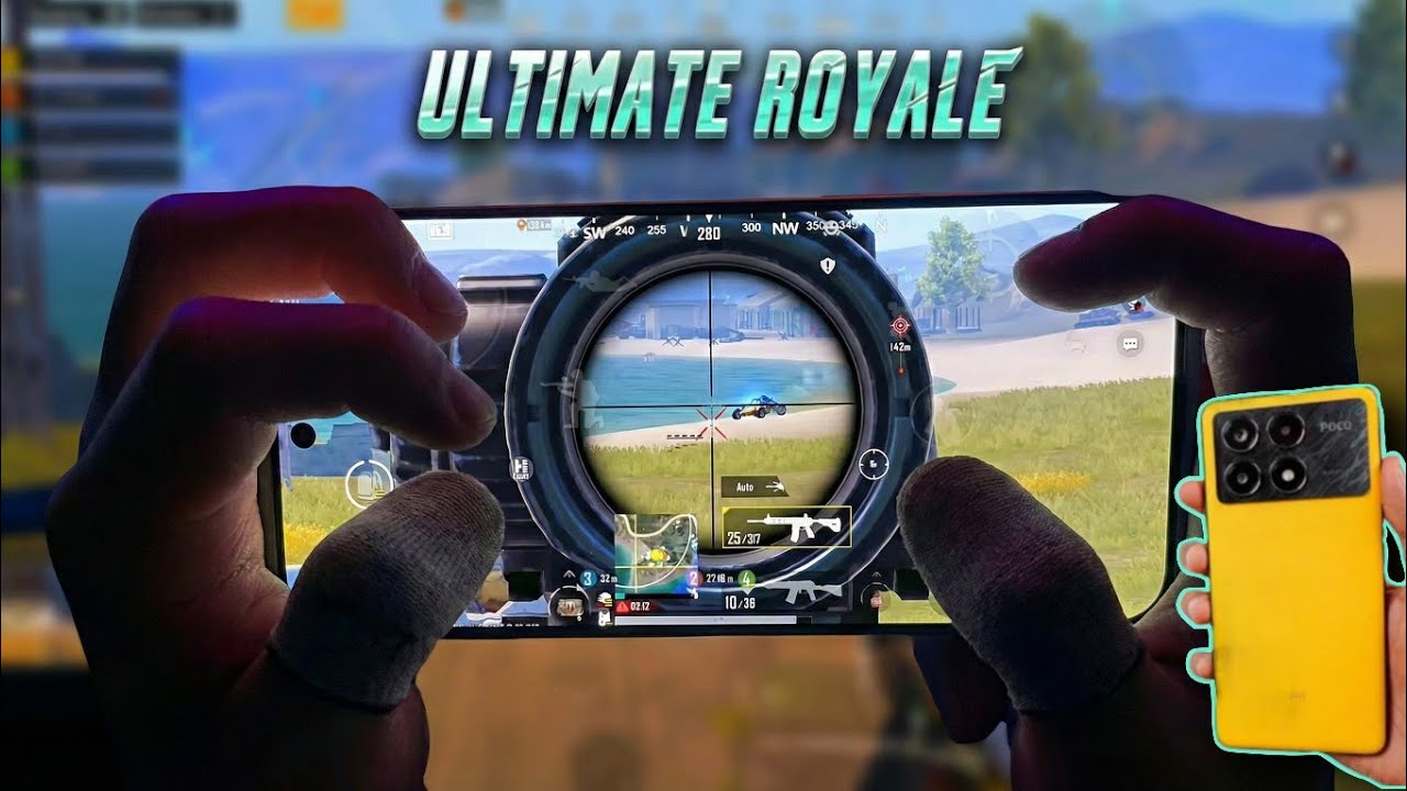 Poco X6 Pro🔥Ultimate Royale | 5 finger👋| 1v4 clutches and sprays