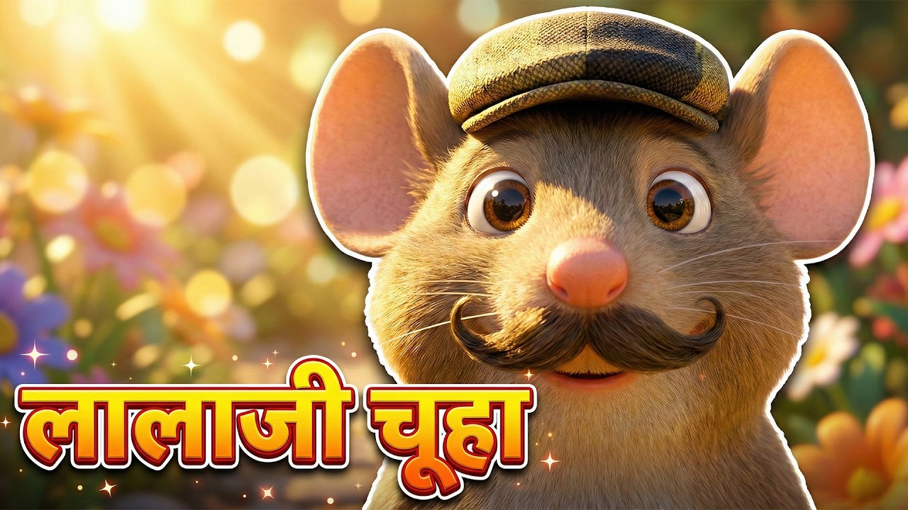 लालाजी चूहा 😄🐭 | मजेदार हिंदी कविता | Funny Mouse Story for Kids