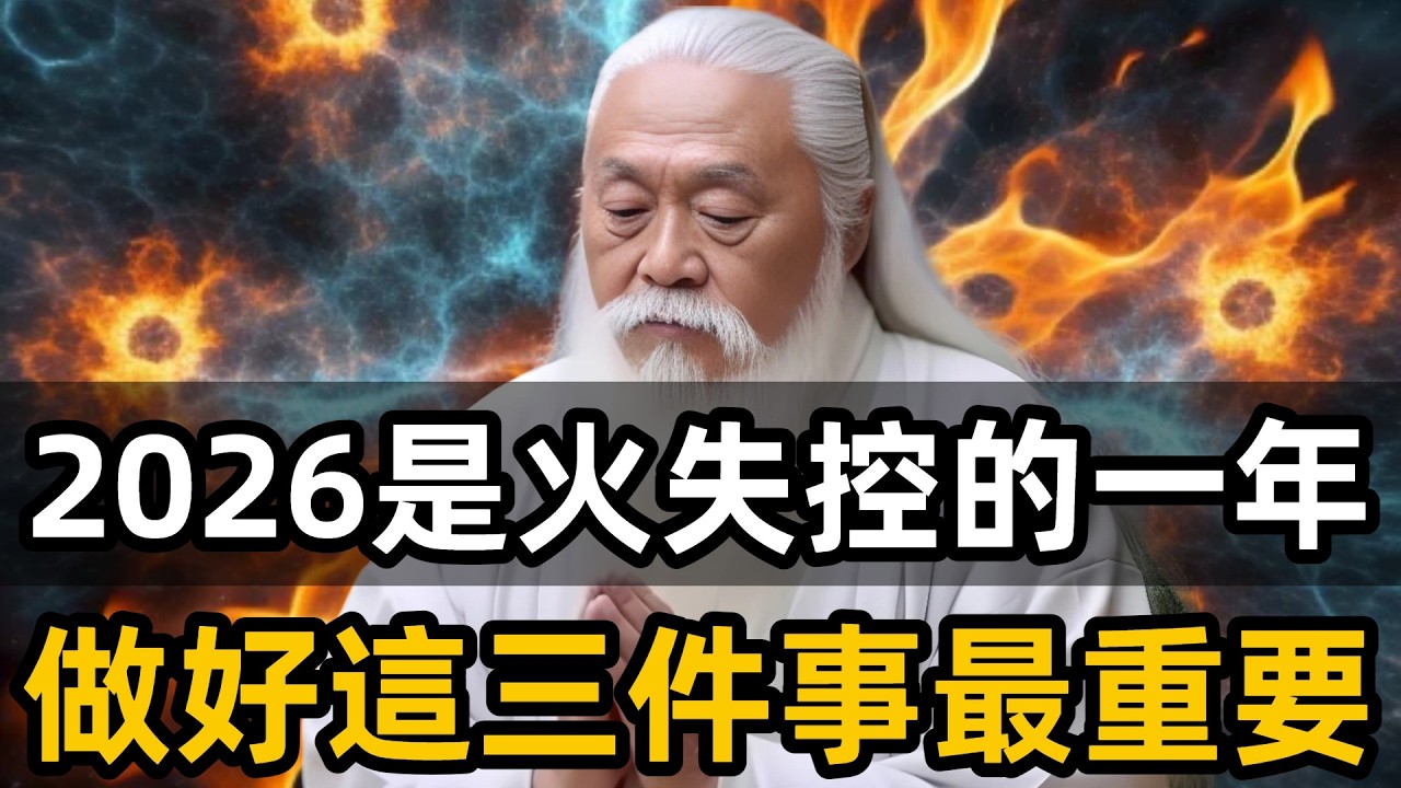 2026是火失控的一年，不是你扛不住，是火已經沒地方泄了。#覺醒