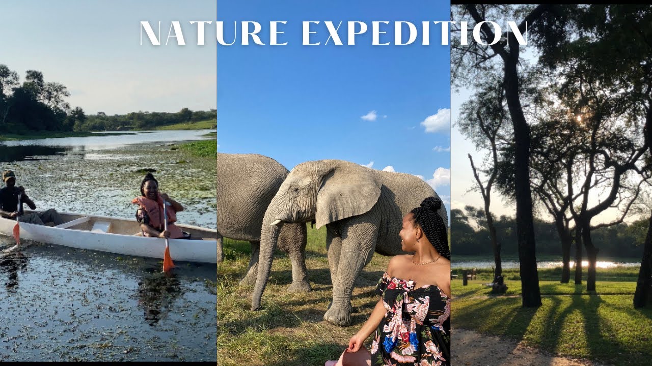 ANTELOPE PARK VLOG : elephant interaction, canoeing, snake induction.