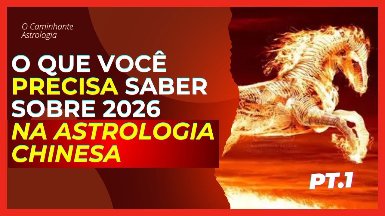 2026 Pela astrologia Chinesa   Ano de Cavalo de Fogo Yang