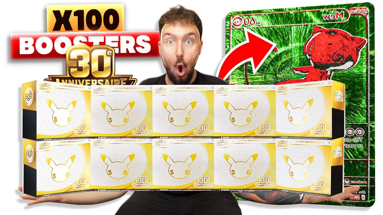INCREDIBLE MEGA OPENING OF 100 30TH ANNIVERSARY POK&Eacute;MON BOOSTERS!