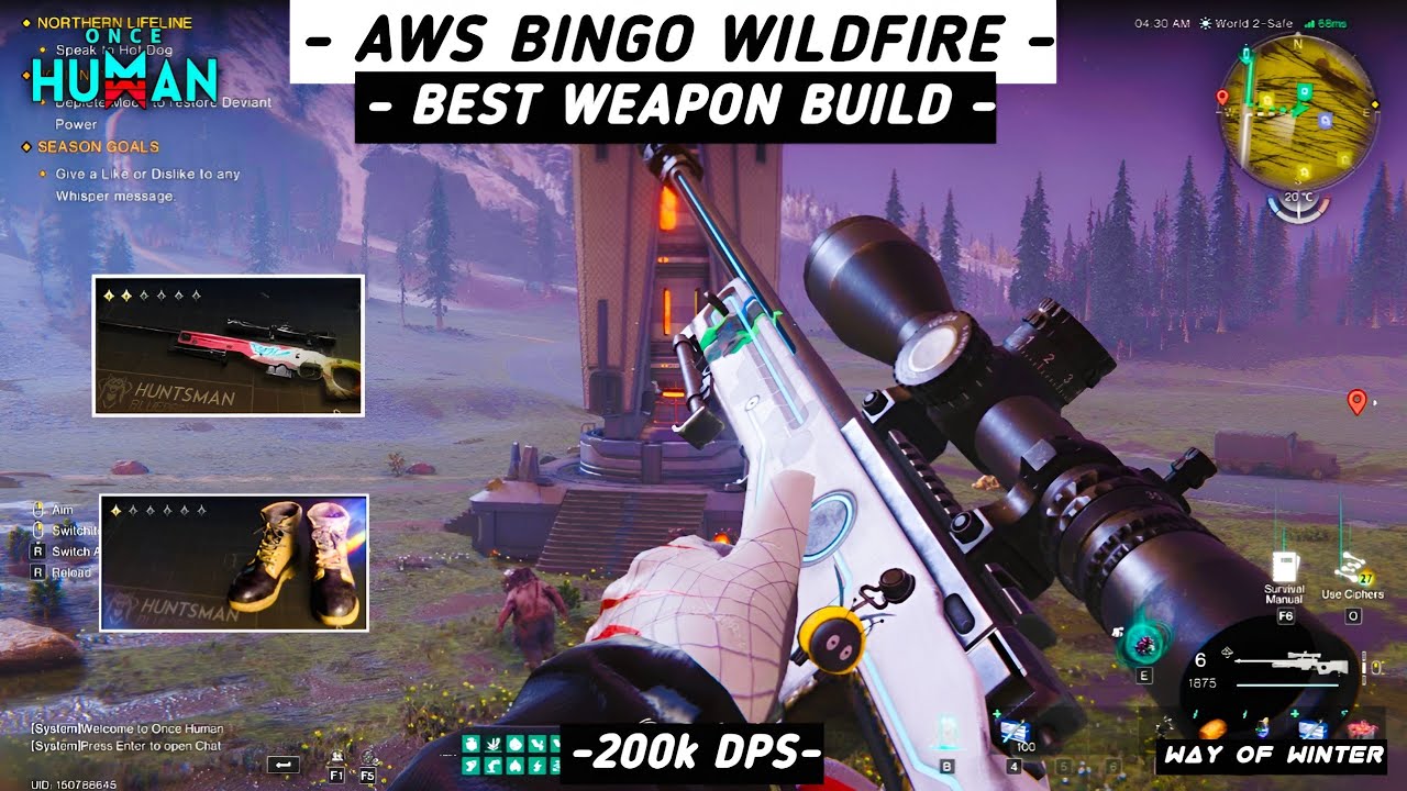 Лучшая сборка Bingo Wildfire Bullseye ONCE HUMAN &mdash; Way of Winter