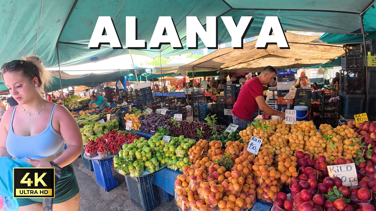 Alanya Mahmutlar Saturday Market | Antalya Turkey | July 5, 2025 [4K HD/60 fps]
