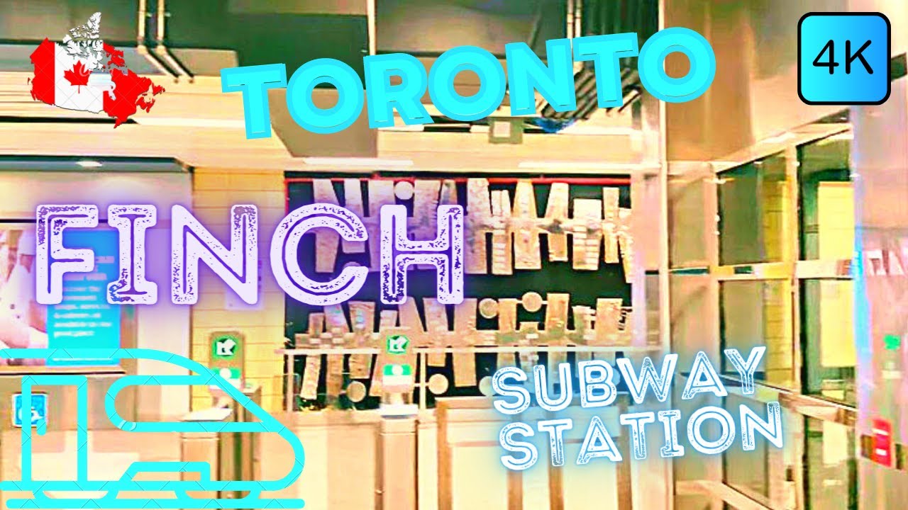 TORONTO, CANADA 🇨🇦 &ndash; FINCH SUBWAY STATION, LINE 1 &ndash; 4K WALK