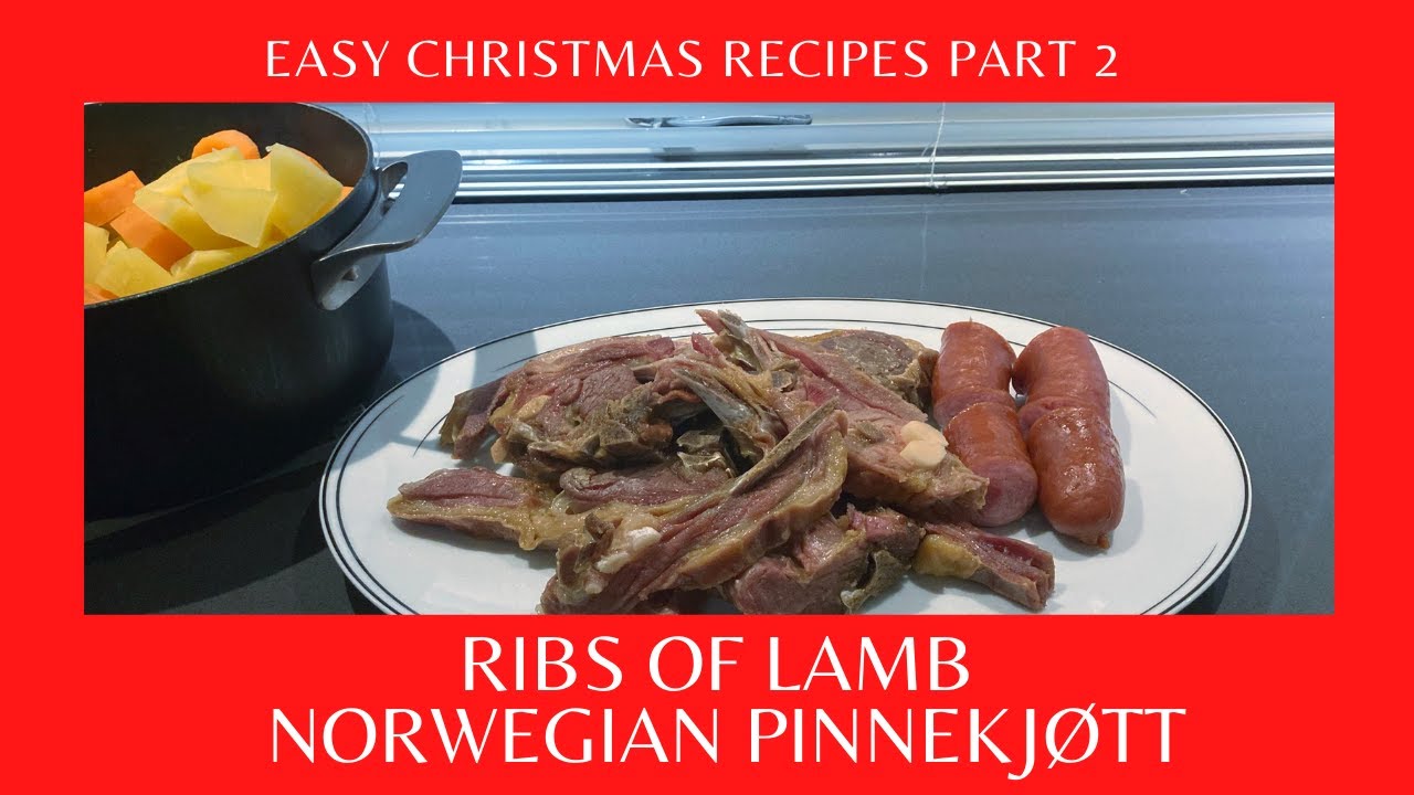Easy christmas recipes with few ingredients  - Norwegian Pinnekjøtt or Ribs of Lamb